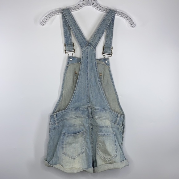 Mossimo Supply Co. Light Wash Shortalls - Picture 4 of 11
